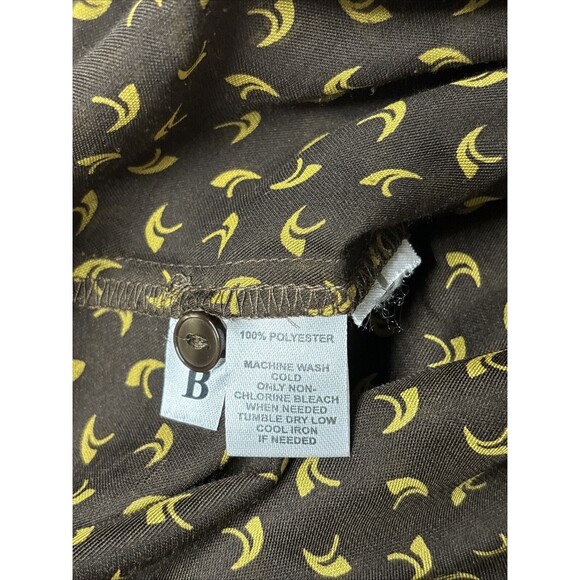 Ann Taylor Loft Light Long Sleeved Brown and Tan‎ Full Print Blouse Size Small - Picture 4 of 7